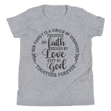 Youth Faith T-shirt - Our Family Kept By God Together Forever, God family Matching T-Shirt