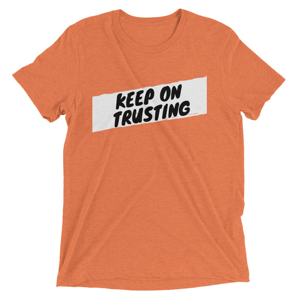 Keep On Trusting Short Sleeve T-Shirt for Woman, Premium Cotton Tees