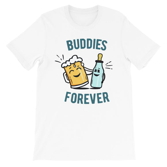 Buddies Forever For Father, Beer Mug & Milk Bottle Matching Tees