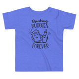 Toddler Drinking Buddies Forever, Mug of Bear with Milk Bottle, Matching Baby Romper with Adult Tees